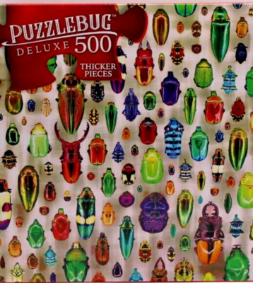 500 Pieces Jigsaw Puzzle Rainbow Beetle Collection Puzzlebug Deluxe 20 X 12