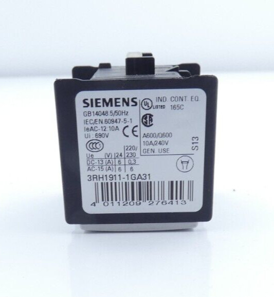 Siemens 3rh1911-1ga31 Hilfsschalterblock