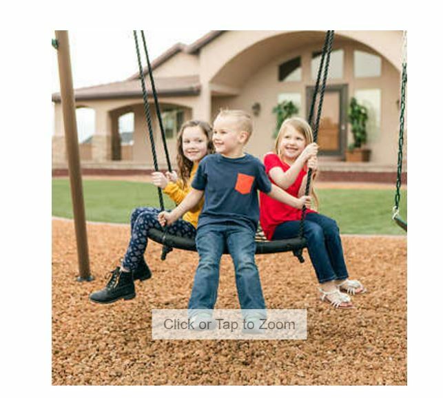 Outdoor Playset Lookout Double Slide Swing Set Playground Equipment Ro