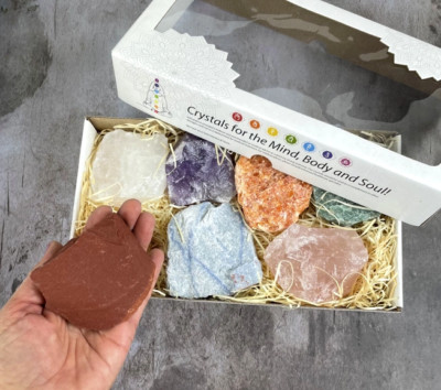 Large 7 Chakra Stones Set | Raw Stones