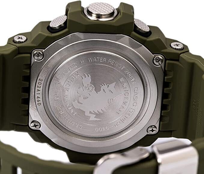 Pre-owned Casio G-shock Gw9400-3 Atomic Watch Rangeman Military Triple Sensor Tactical