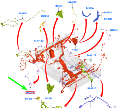 FORD TRANSIT MK4 ABS/Brake Pad Sensor Pigtail Left Wire 2290263 