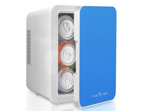 Nutrichef Electric 4-Liter Portable Cooler/Warmer Mini Fridg