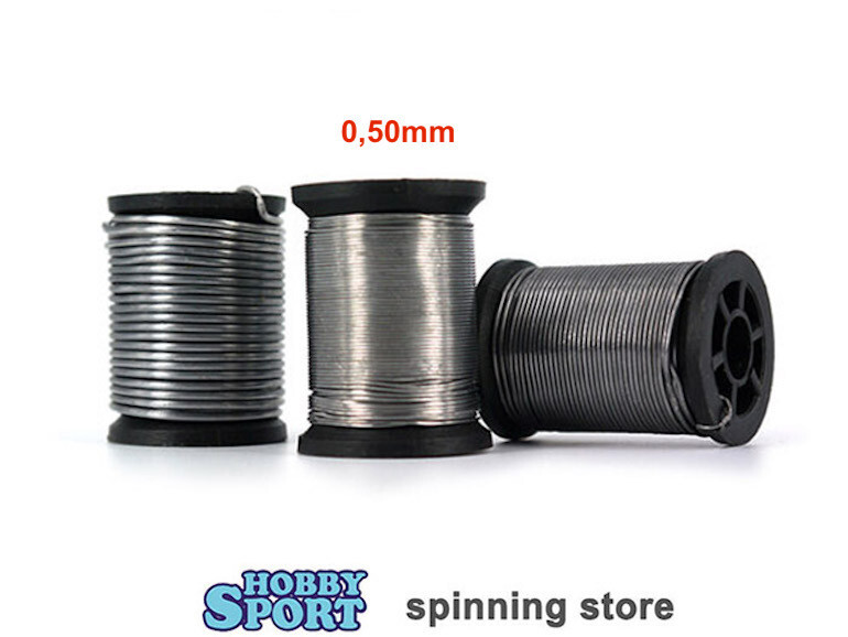 FILO IN PIOMBO  0,50 mm  COSTRUZIONE NINFE TESTINE PIOMBATE TROTA FT40281
