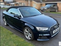 2018 Audi A3 Cabriolet 2.0 TFSI S line Convertible 2dr Petrol S Tronic quattro