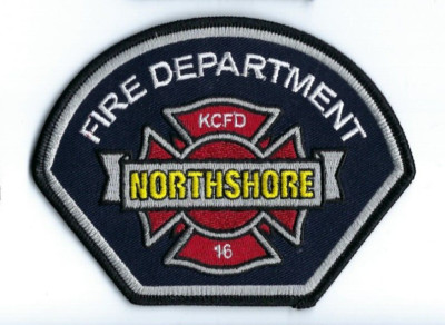 Northshore (King County) WA Washington Fire Dept. #16 *GREY BORDER* patch - NEW!