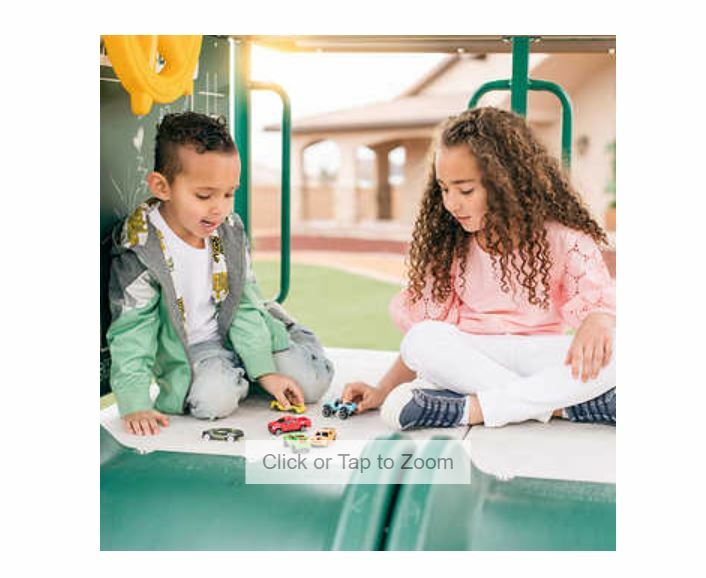 Outdoor Playset Lookout Double Slide Swing Set Playground Equipment Ro