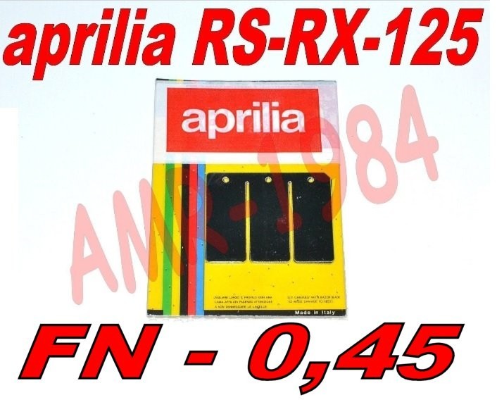 KIT LAMELLE ORIGINALI FIBRA NERA  APRILIA RS 125 - RX 125 - ROTAX 122-123