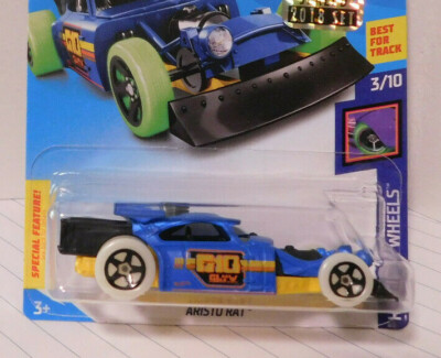 HW762 HOT WHEELS 2018 ARISTO RAT HW GLOW WHEELS  FSS
