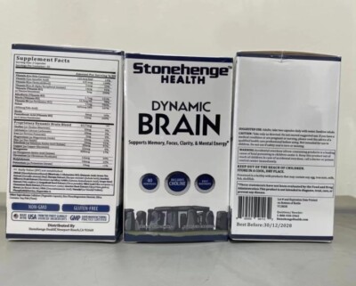 Stonehenge Health Dynamic Brain Supplement For Enhanced Memory and Focus NEW