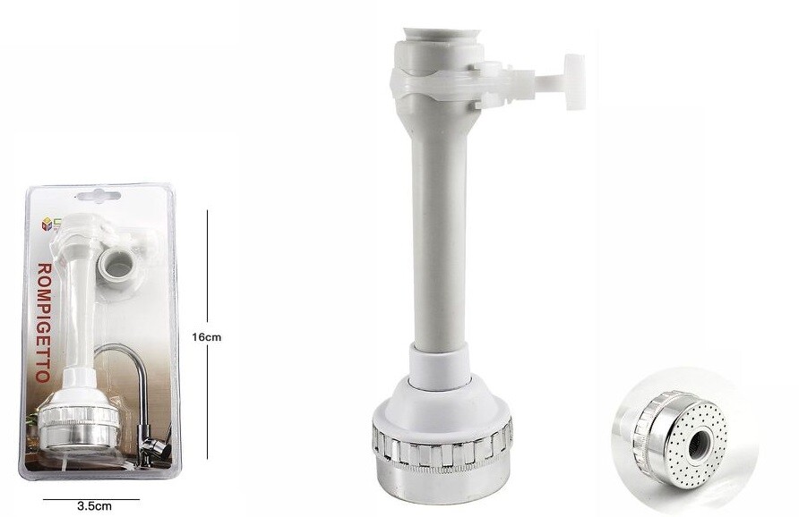 Aeratore Rompigetto Rubinetto Cucina Cromato Filtro Snodato 62178 dfh