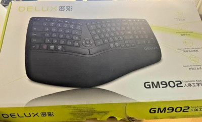 Delux GM902 Ergonomic Rechargeable Wireless Bluetooth Keyboard for Windows Mac