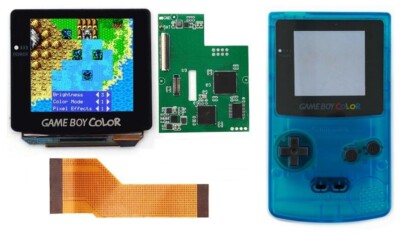 Game Boy Color AMOLED OLED Touch Screen Upgrade Kit + Trimmed Shell Gameboy GBC