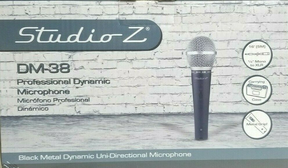 New Studio Z Microphone DM-38 Handheld Unidirectional Shure