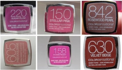 Maybelline Lipstick Color Chart