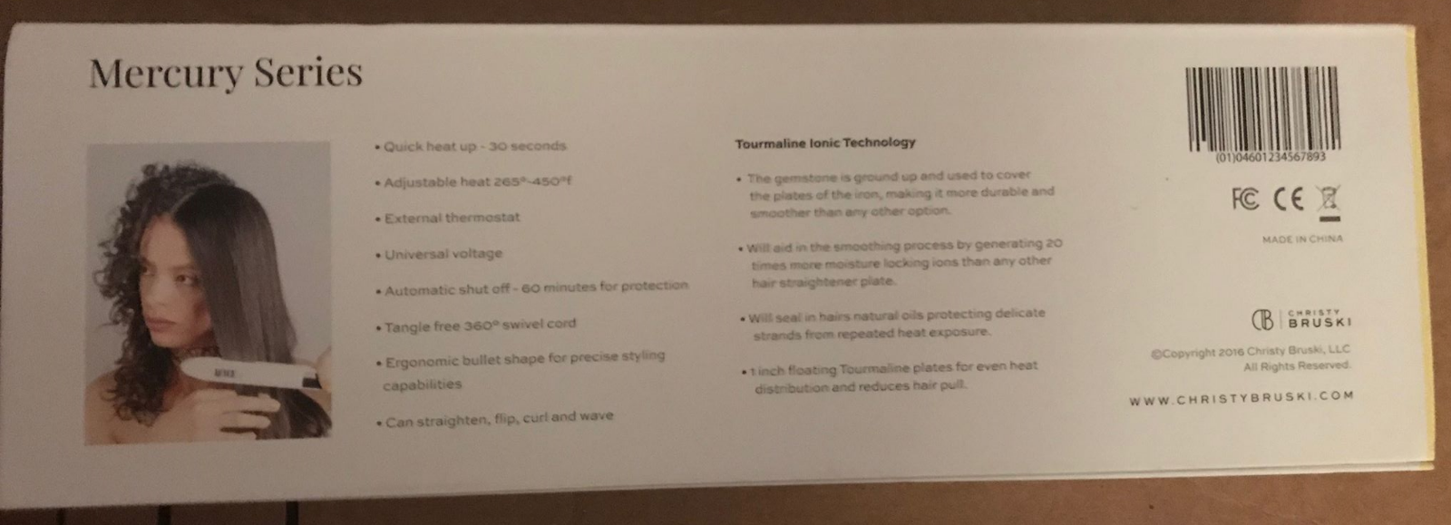 Royce Mercury Series Black Professional straightener Styling Iron NEW in box