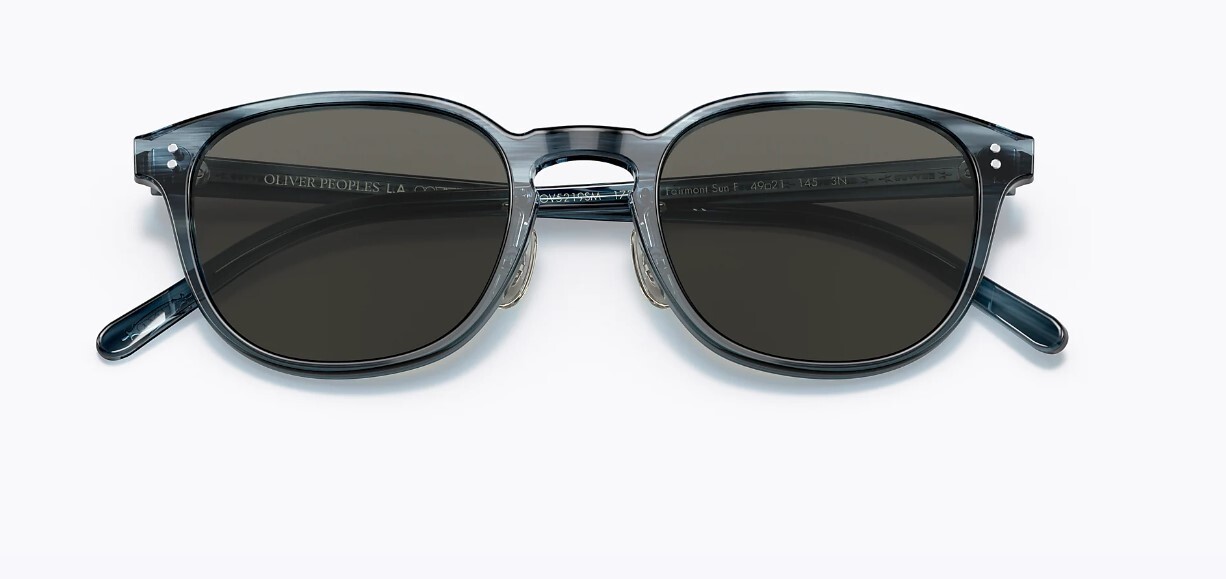 Pre-owned Oliver Peoples 0ov5219sm Fairmont Sun-f 1730r5 Black/carbon Grey Sunglasses In Gray