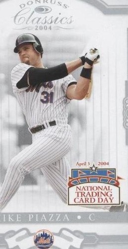 2004 National Trading Card Day - Mike Piazza #DP-3