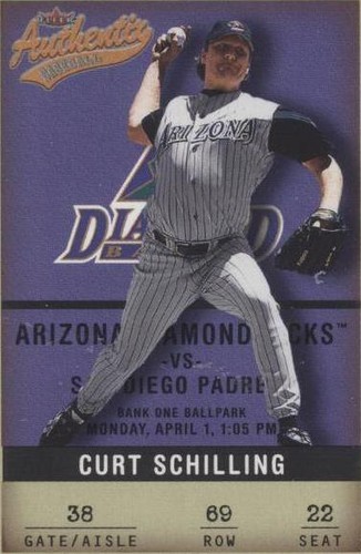 2002 Fleer Authentix - Curt Schilling #69