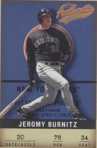 2002 Fleer Authentix - Jeromy Burnitz #78