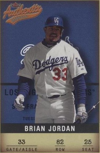 2002 Fleer Authentix - Brian Jordan #82