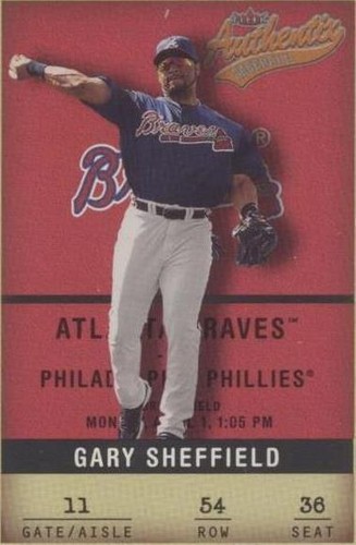 2002 Fleer Authentix - Gary Sheffield #54