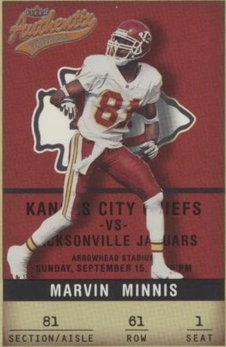 2002 Fleer Authentix Marvin Minnis #61