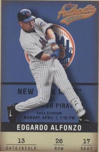 2002 Fleer Authentix - Edgardo Alfonzo #26