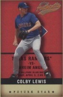 2002 Fleer Authentix - Colby Lewis #140