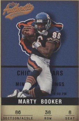 2002 Fleer Authentix Marty Booker #38