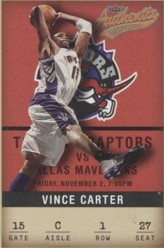 2001-02 Fleer Authentix - Vince Carter #1