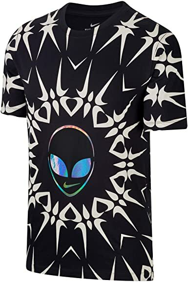 ★★送料無料★★NIKE★MEN'S HOLOGRAM SWOOSH T-SHIRT Men's Nike Festival Print T Shirt Black White Hologram