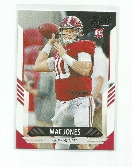 MAC JONES (Alabama) 2021 SCORE FOOTBALL ROOKIE CARD #306 | eBay