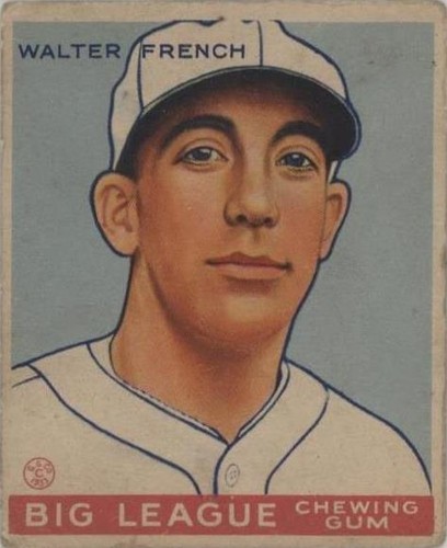 1933 Goudey Big League Chewing Gum - Walt French #177
