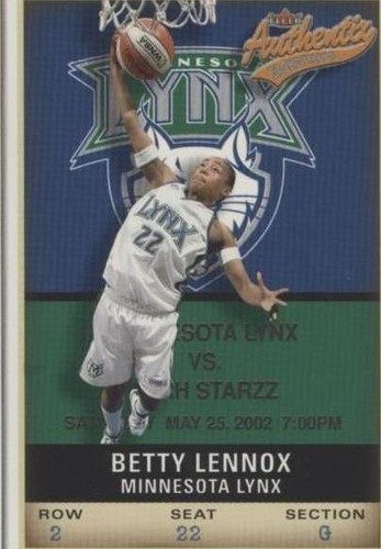 2002 Fleer Authentix WNBA - Betty Lennox #91