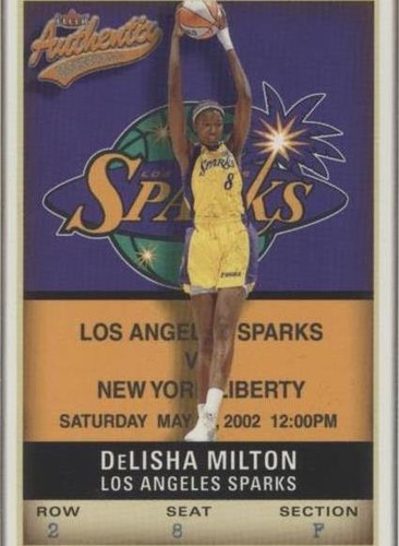 2002 Fleer Authentix WNBA - DeLisha Milton-Jones #6