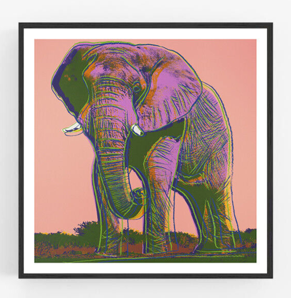 Andy Warhol - African Elephant, Endangered Species Portfolio Giclee Print Poster