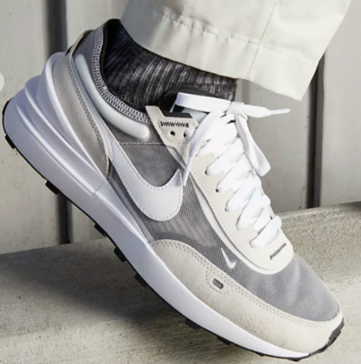 NIB Nike Waffle One Cool Grey White DC2533-102 W 5 / M 3.5 Sneakers Shoes Rare