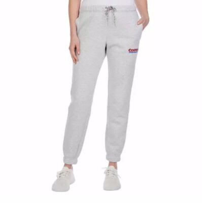 Costco Wholesale Ladies' Logo Gray Cotton Blend Jogger Size XL