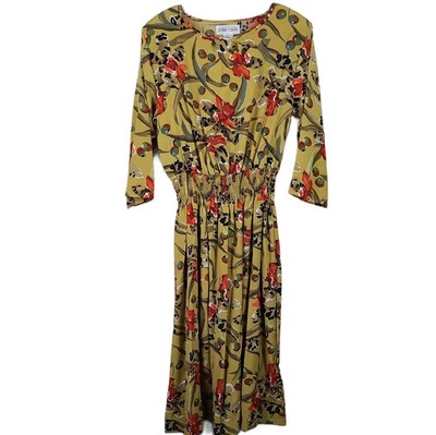 New Vintage 60's inspired Womens Floral Midi Dress