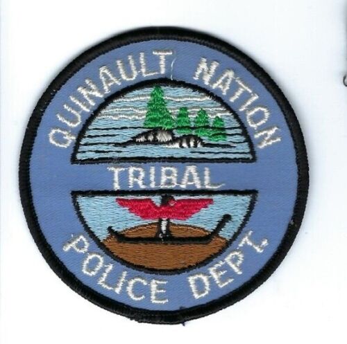 Quinault Nation Indian Tribal WA Washington Police Dept. patch - NEW! Clothback