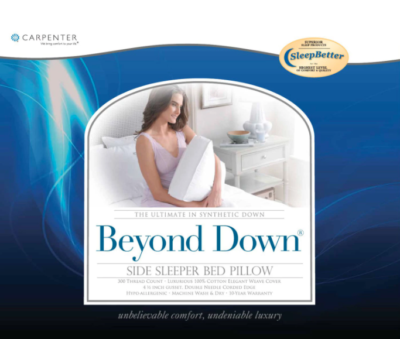 Carpenter Beyond Down Side Sleeper Bed Pillow eBay