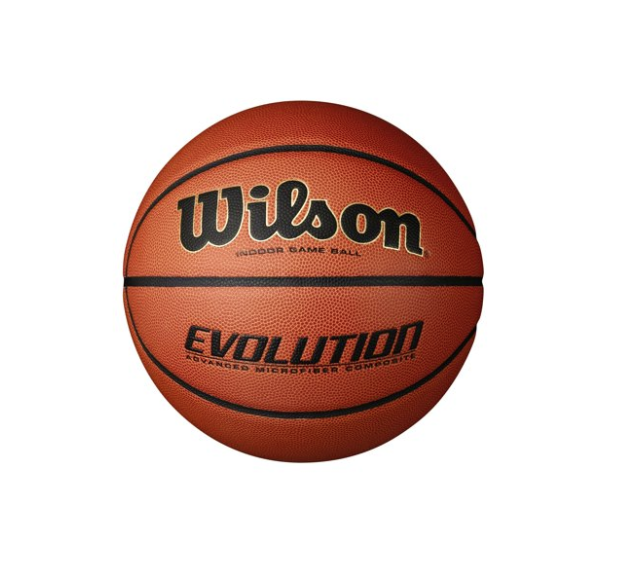 Wilson Evolution Indoor Game Basketball, Orange, 29.5 