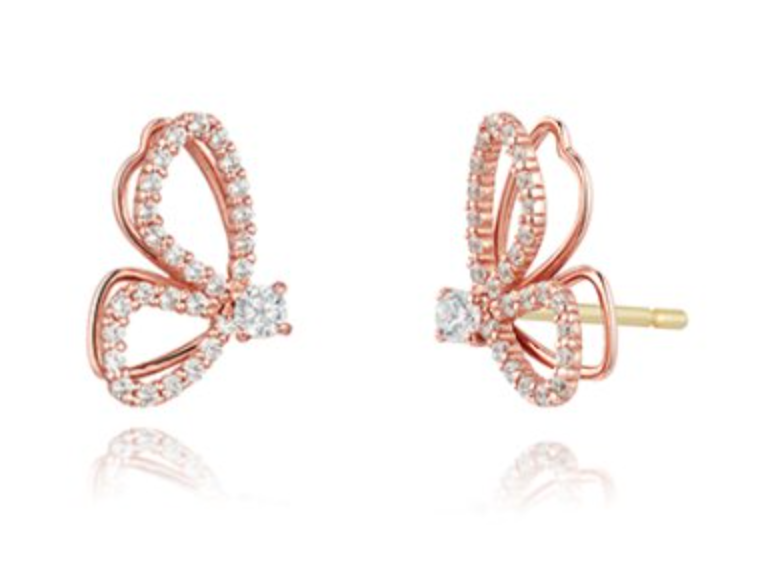 【STONEHENgE】Love Duet〜Silver Flower Earrings SA25B42T Flower Hoops – Tshatshke