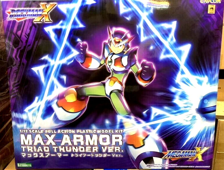 【組立済】ロックマンX MAX ARMOR TRIAD THUNDER 1/12 Kotobukiya Rockman X Max Armor Triad Thunder Ver. 1/12 scale