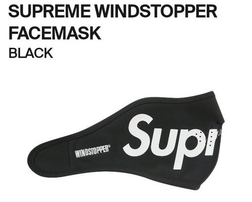 Supreme WINDSTOPPER Facemask (Black) (FW22) | eBay