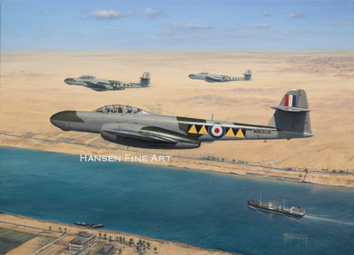Armstrong Whitworth Gloster Meteor Aircraft Plane Painting Aviation Art Print