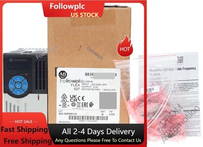 New Allen Bradley 25C-D4P0N114 /B PowerFlex 527 480V 4A 2HP IP20 NEMA / Open Typ