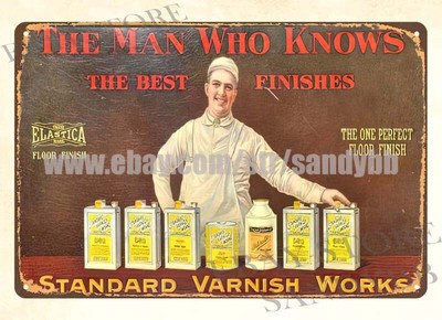 Standard Varnish Works metal tin sign collective advertising signs