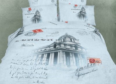 Dolce Mela DM496K 6Piece Novelty Bedding Duvet Cover Set King London